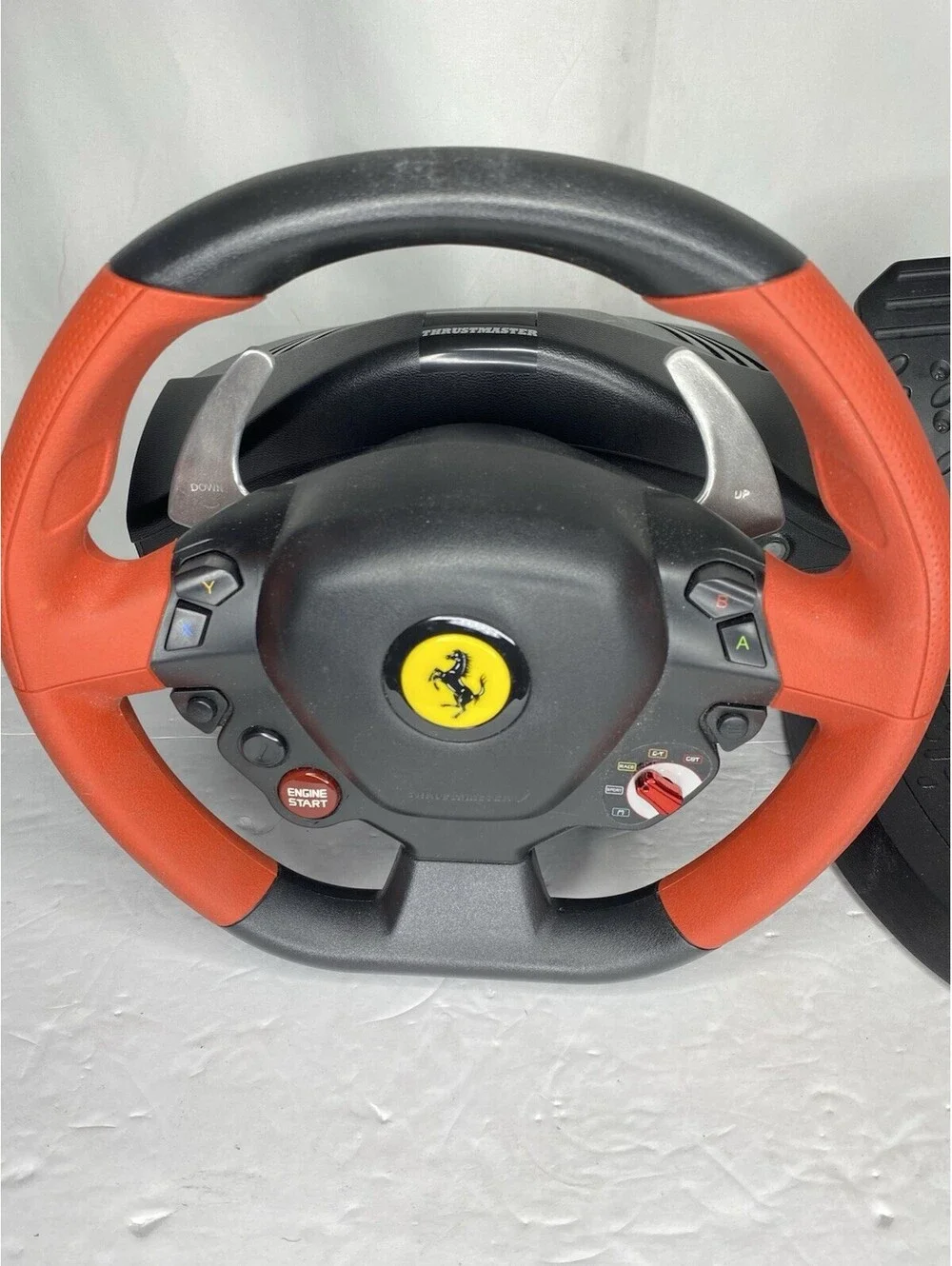 Thrustmaster Ferrari 458 Spider Xbox One Gaming Racing Steering Wheel & Pedals